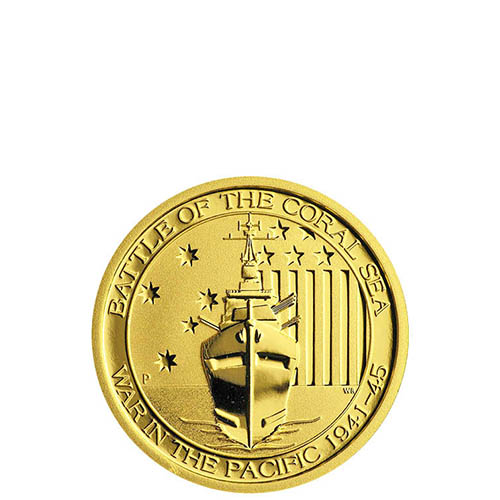 1/4 oz Australian Battle Of The Coral Sea Gold Coin
