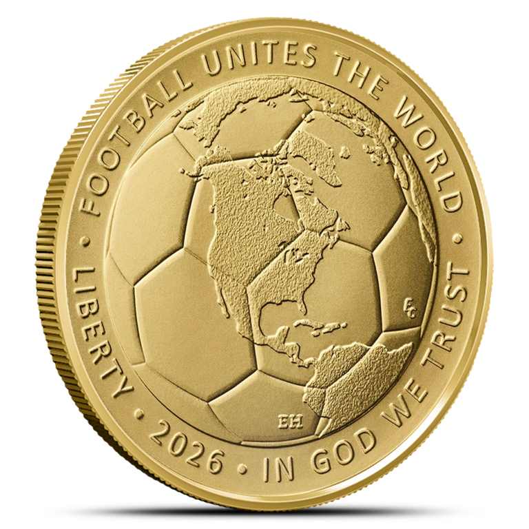 2026-W $5 Burnished American FIFA World Cup Gold Coin (Box + CoA)