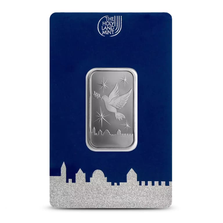 10 Gram The Holy Land Mint Silver Bar (New w Assay)
